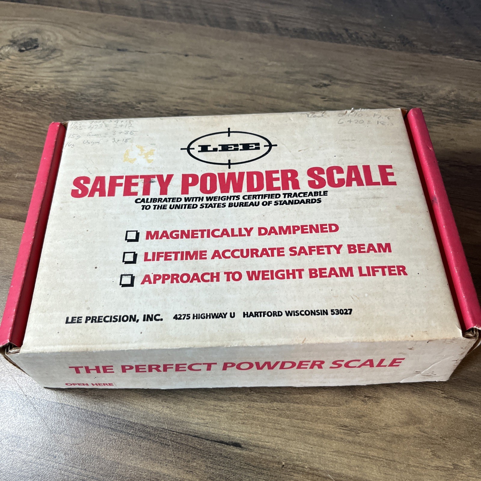Vintage LEE Safety Powder Scale Reloading Tool In Original Box