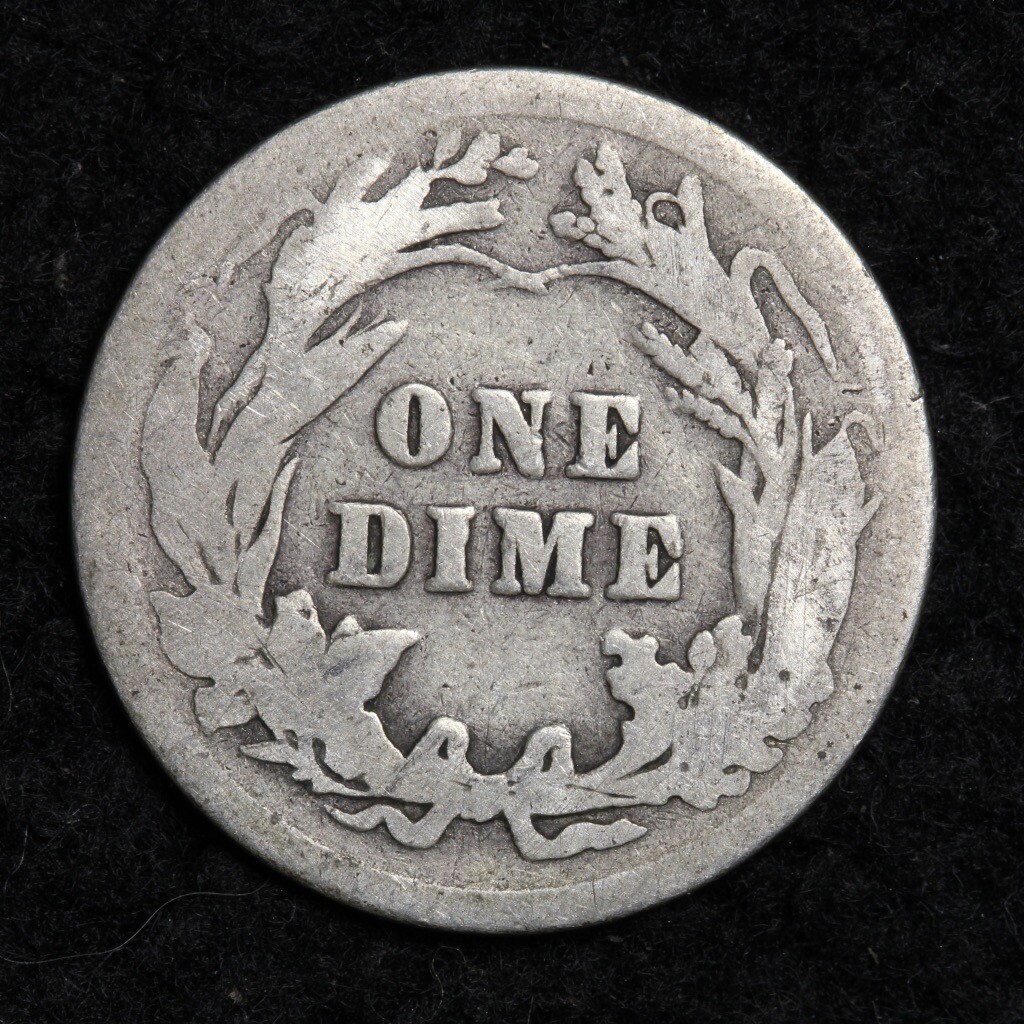 1913 Silver Barber Dime GOOD FREE SHIPPING