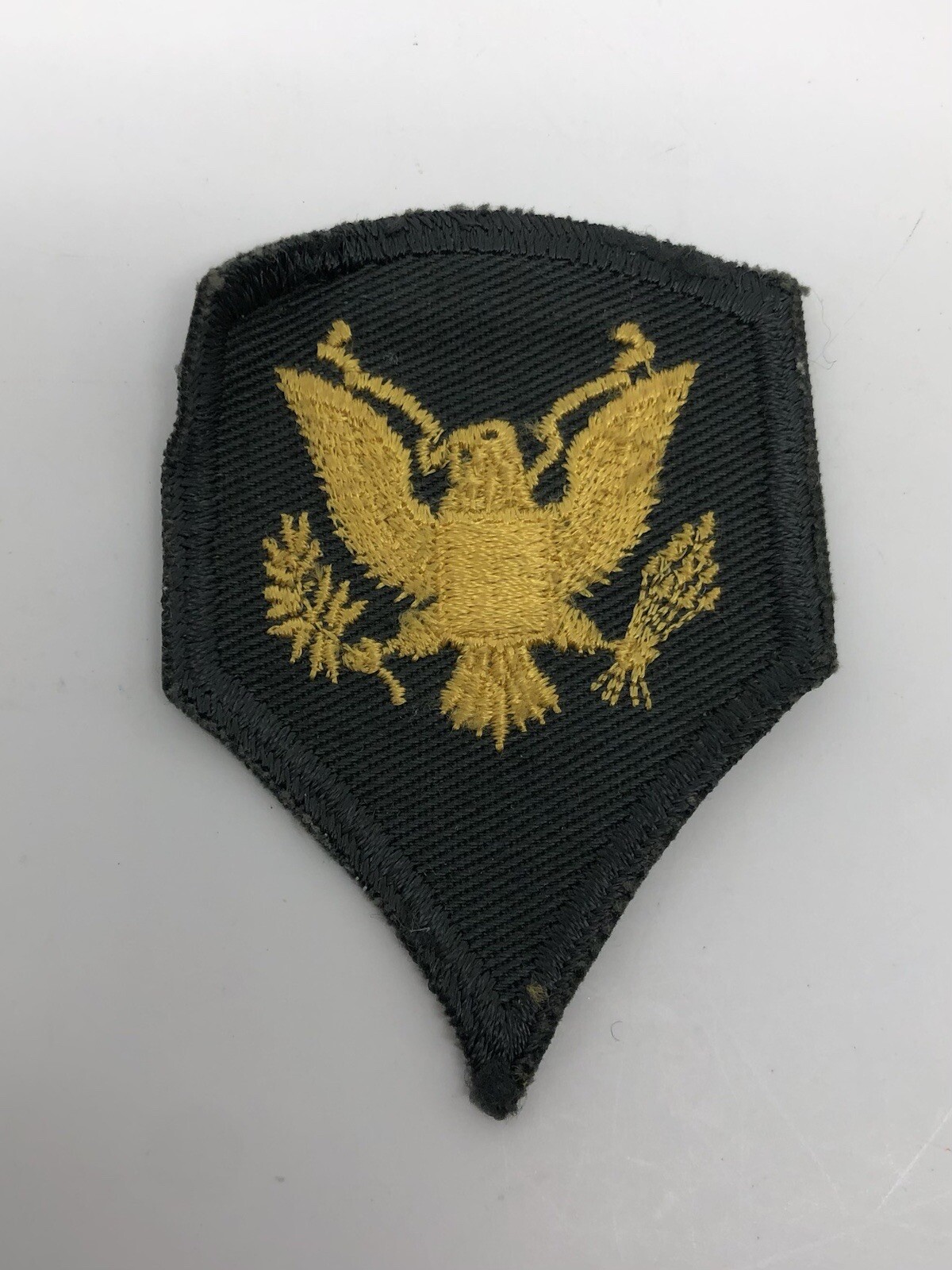 US Army Specialist Rank E4 SPC Gold Eagle Shoulder Insignia Uniform Patch Bird