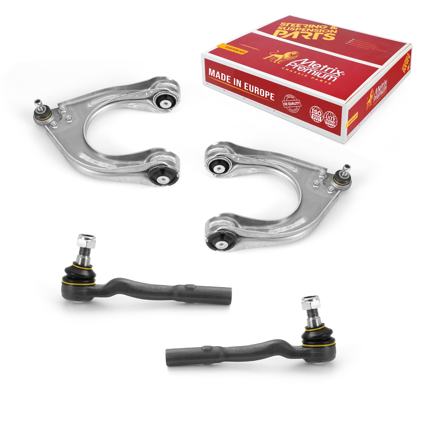 Front Upper Control Arm & Outer Tie Rod End for Mercedes E350 E500 E320 RWD E320