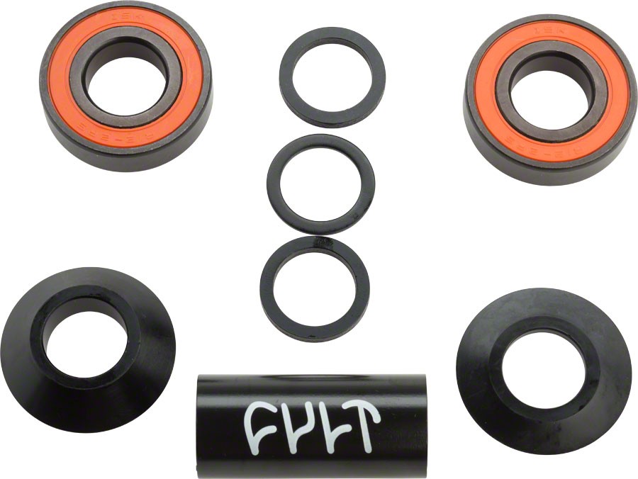 Cult Precision Sealed Bearings Mid BMX Bottom Bracket for 22mm Spindle Cranksets