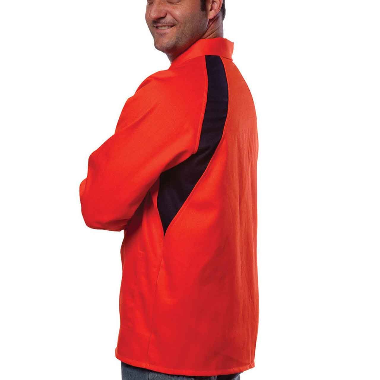 Tillman 6360 Cotton Westex FR7A Fabric Welding Jacket 30" 9 oz Orange X-Large