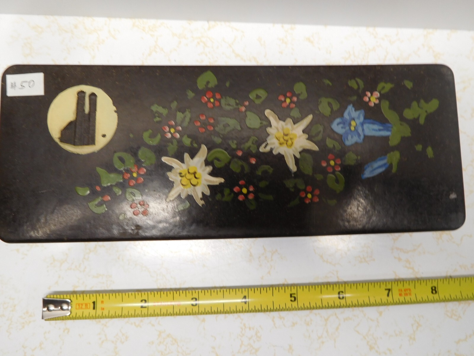 Splendid Vintage England Landmark Tower Painted Composite Box
