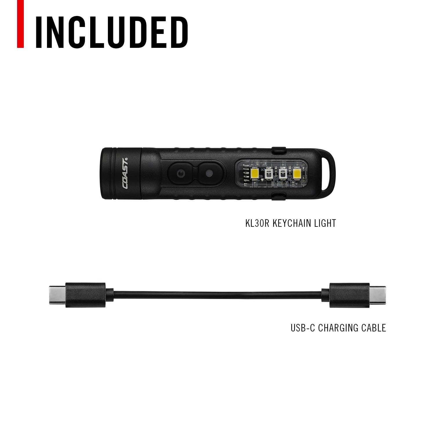 Coast 31126 KL30R Rechargeable Mini Light w/ UV