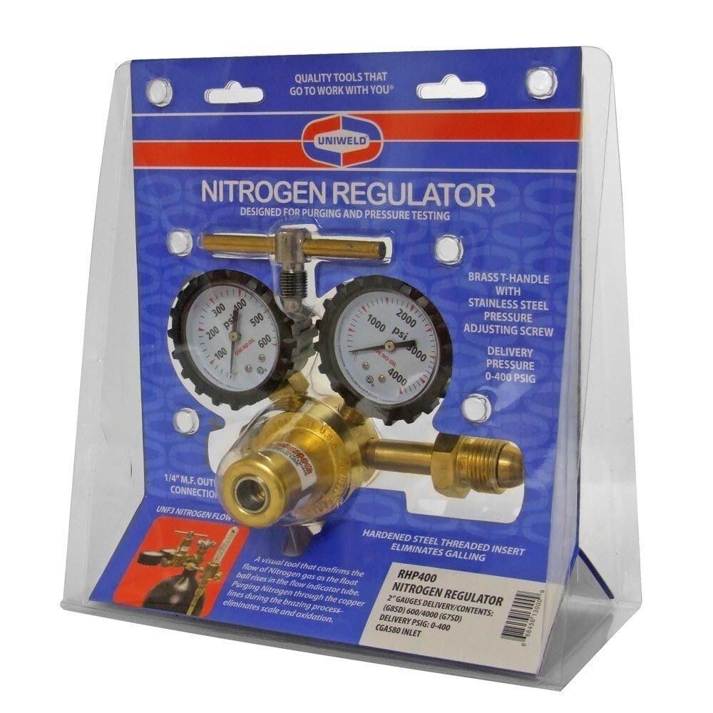 Uniweld RHP400 Nitrogen Regulator With 0-400 PSI Delivery Pressure