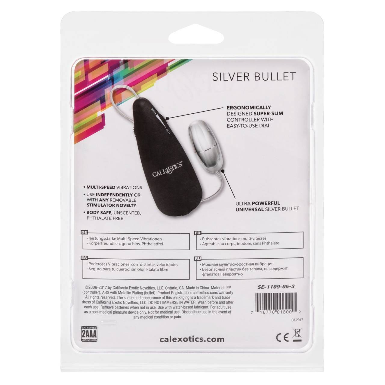 Cal Exotics Classic Silver Bullet Egg Clitoral Vibrator