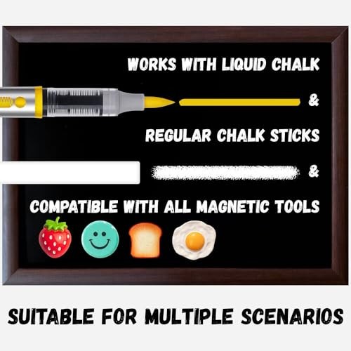 Magnetic Chalkboard 11.8" x 15.7" – Rustic Wall-Mounted Blackboard for