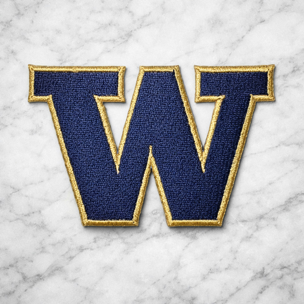 WASHINGTON HUSKIES NCAA EMBROIDERED IRON ON PATCH 3.25"X2.25"FREE SHIPPING&TRACK
