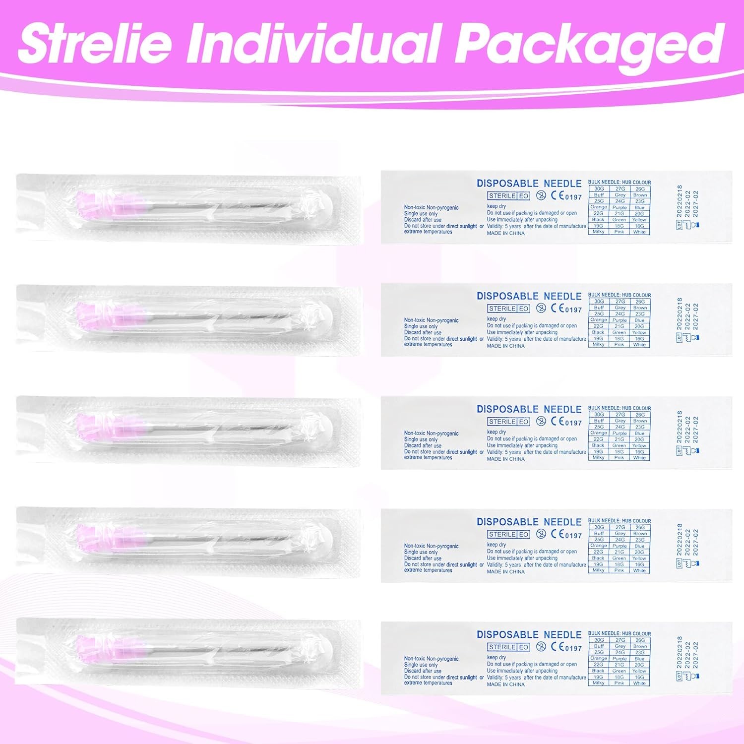 Versatile 18 Gauge Disposable Needles with Caps – Perfect for Scientific Use