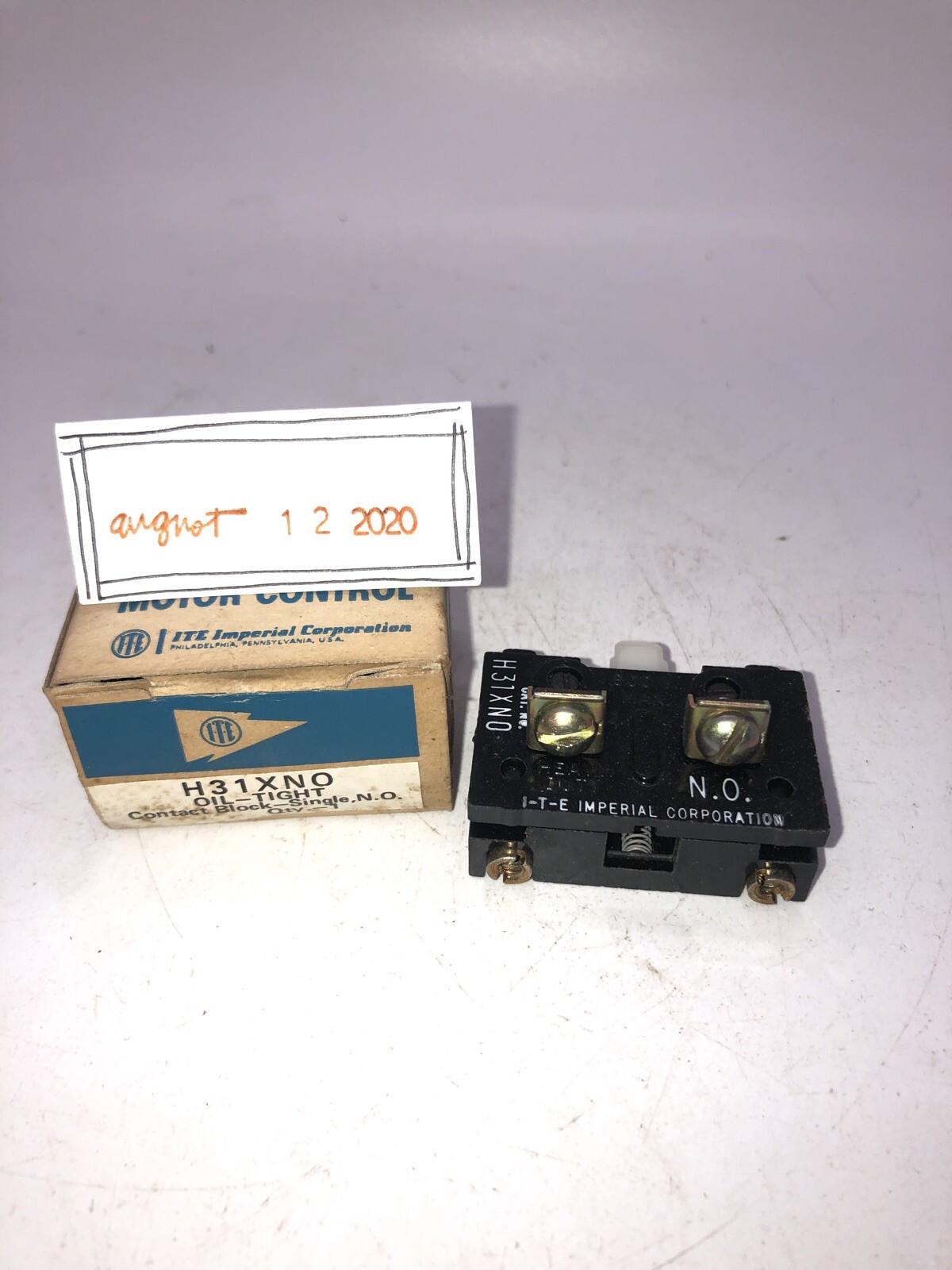 ITE Imperial H31XNO Oil Tight Contact Block