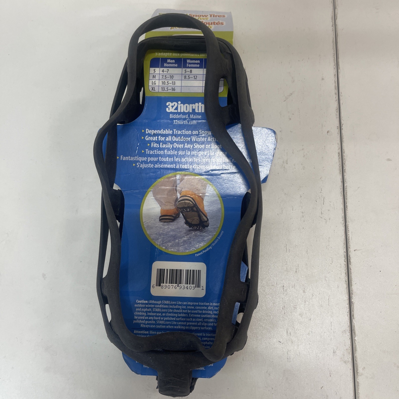 Stabilizers Lite Studded "Snow Tires For Your Feet" Size S Men's 4-7