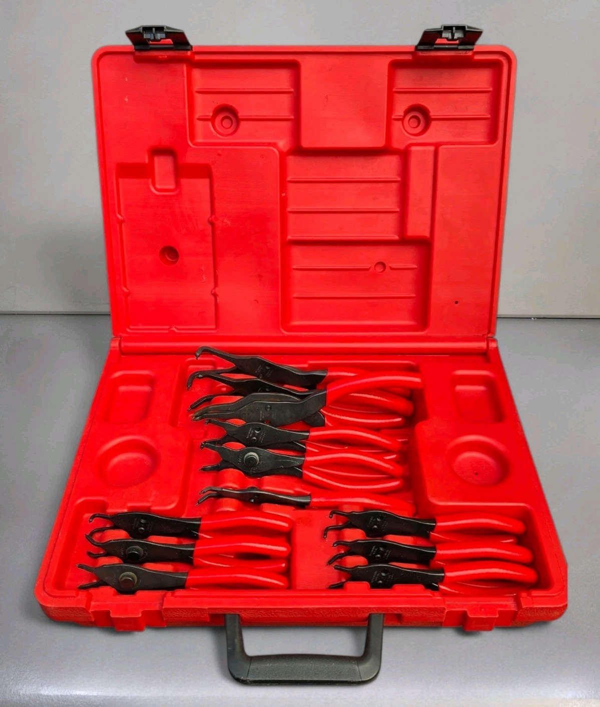 Snap-on 12pc Snap Ring Plier Kit SRPC112 W/Case