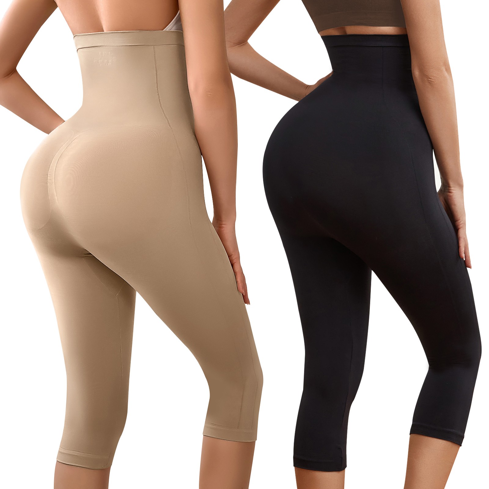 Women Slimming Anti Cellulite Compression Leggings Leg Shaper High Waist Capris
