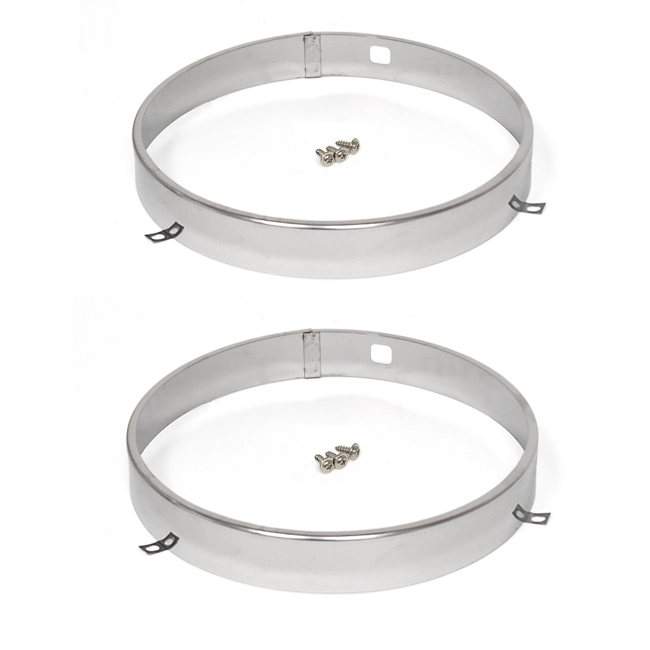 Headlight Retaining Ring 7" Dia, 1" Wide PAIR 1967-1974 Camaro