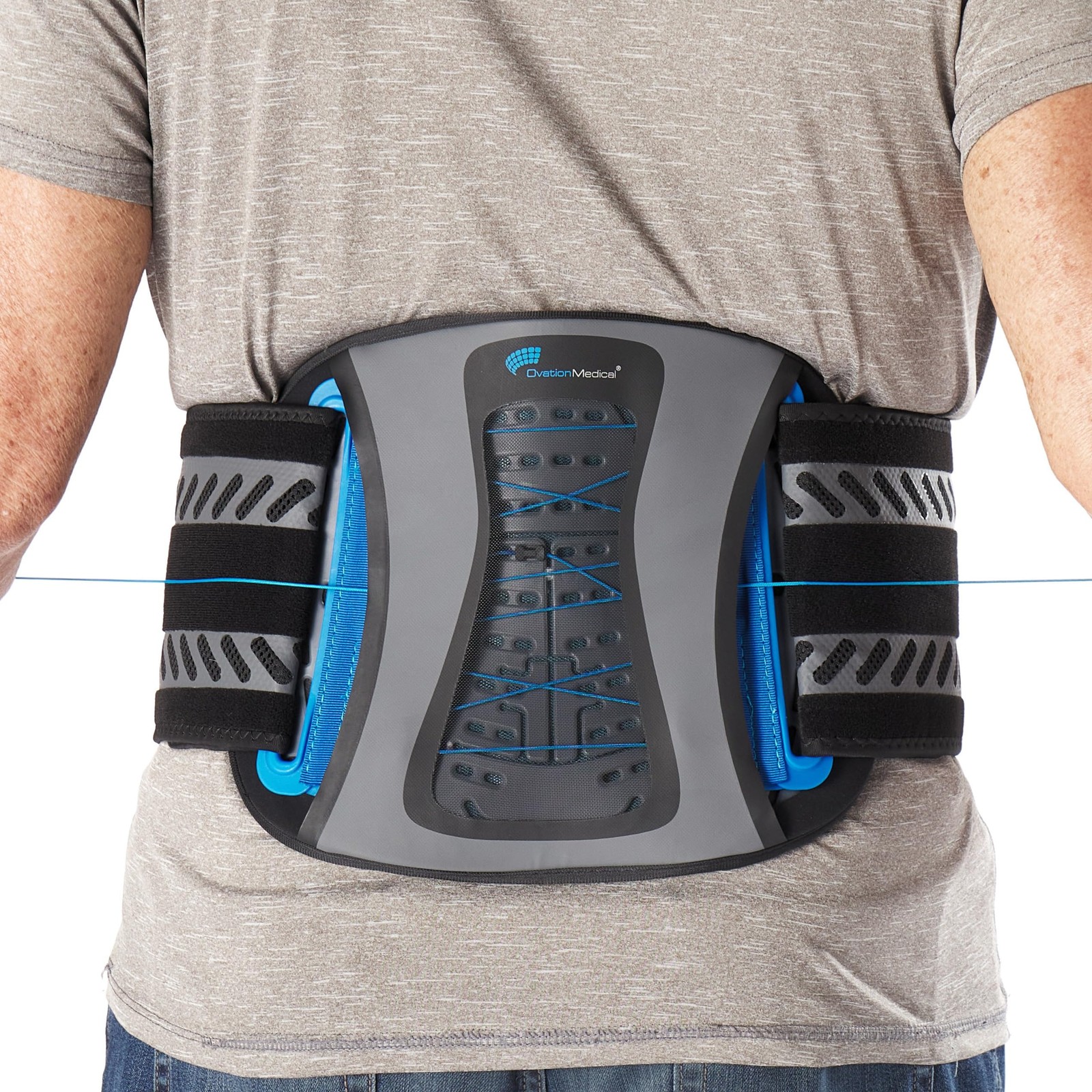 Nu-Form Universal Lower Back Brace - LSO Back Brace with Adjustable Closure -...