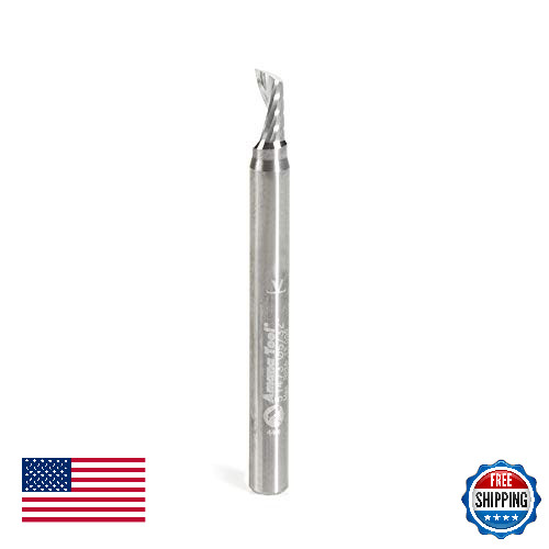 Amana Tool 51473 Solid Carbide CNC Spiral "O" Single Flute Aluminum 5/32