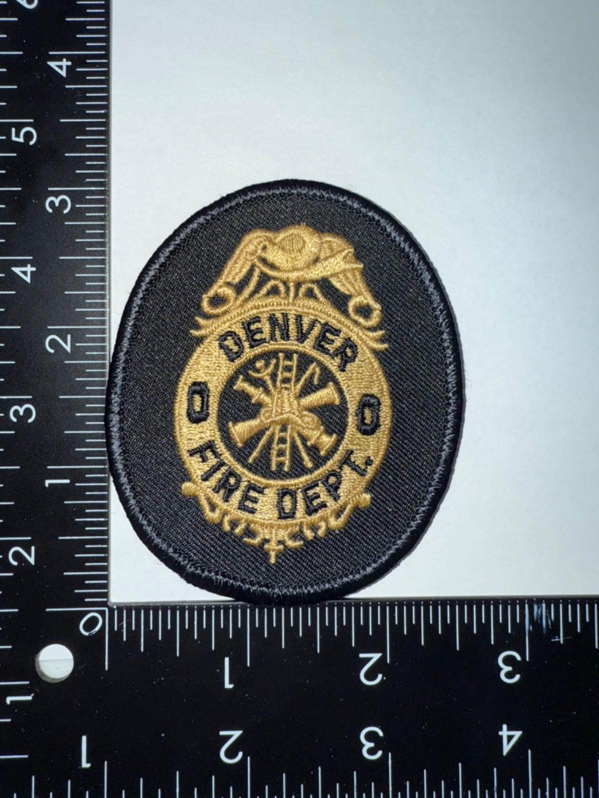 Denver Colorado CO Fire Department Shoulder Patch Obsolete Embroidered