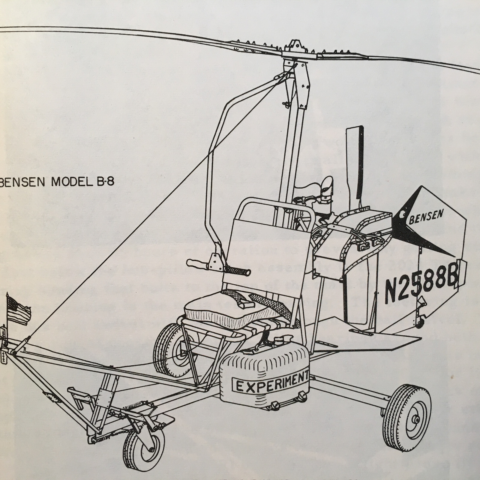 Benson B-8 Training Familiarization Booklet by FAA