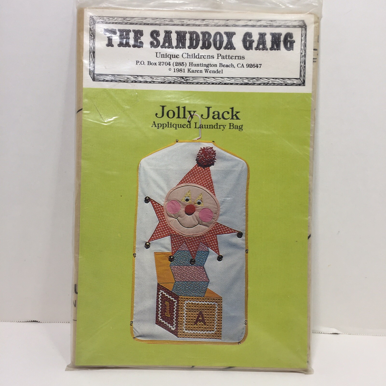 Jolly Jack Appliqued Laundry Bag Pattern The Sandbox Gang