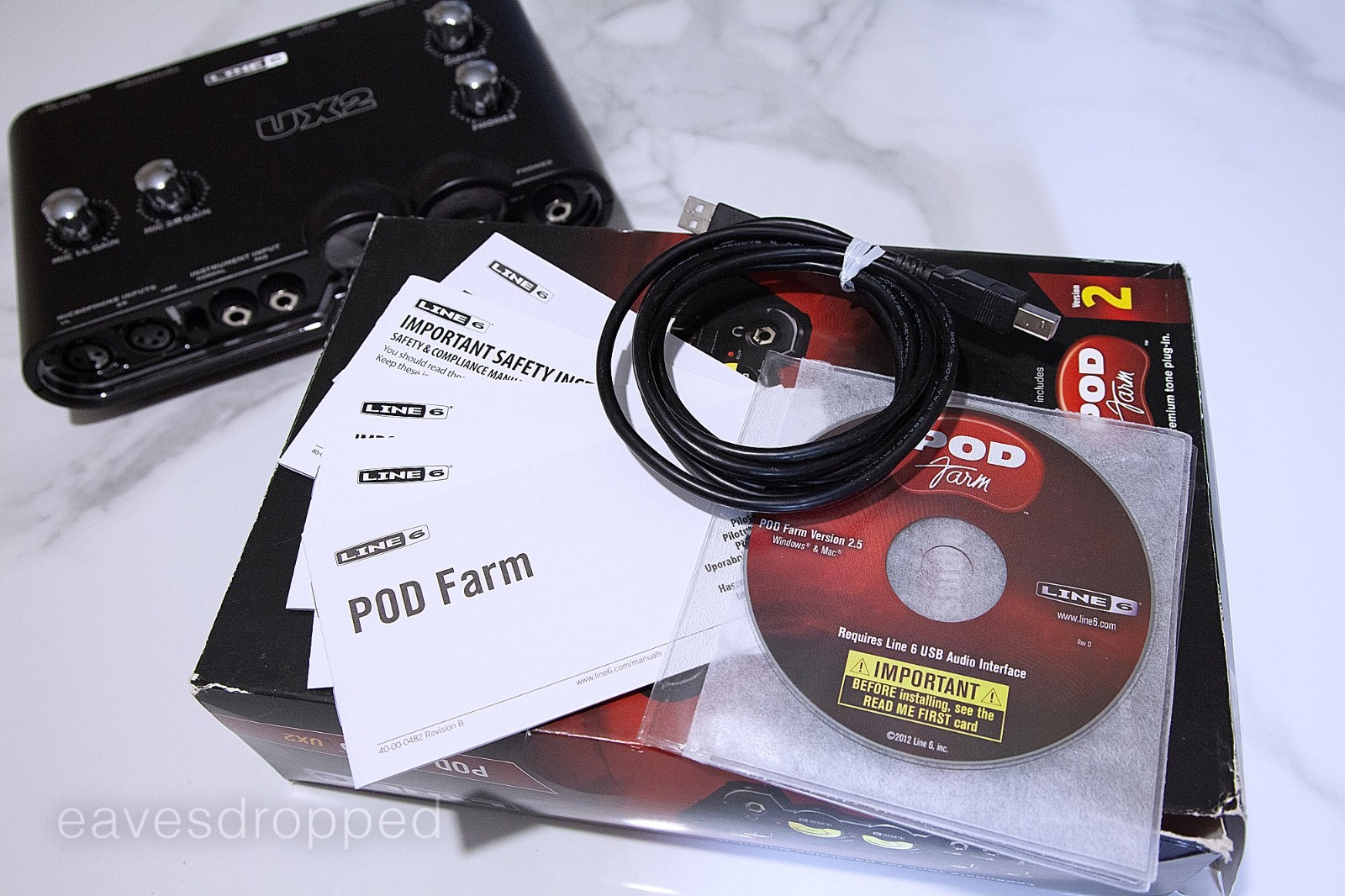 LINE 6 POD Studio - UX2 - Digital Recording Interface (ver.2)