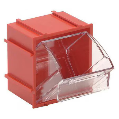 Quantum Storage Systems Qtb409rd Tip Out Bins, Individual, W 2-13/16, Red