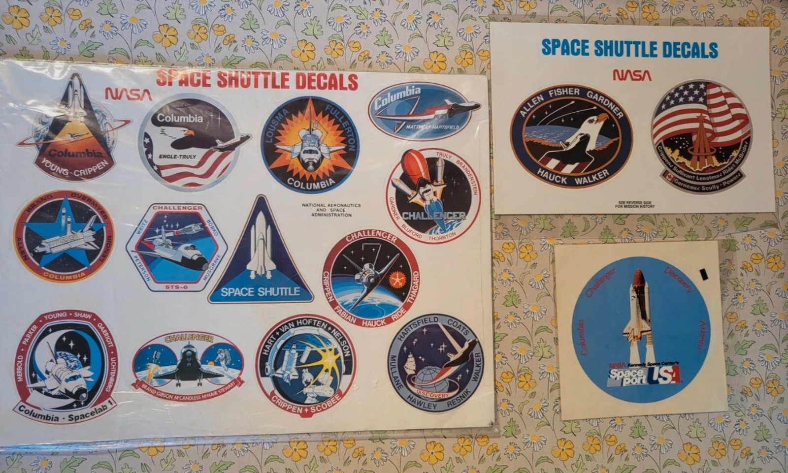 Vintage Nasa Decal/sticker Collection