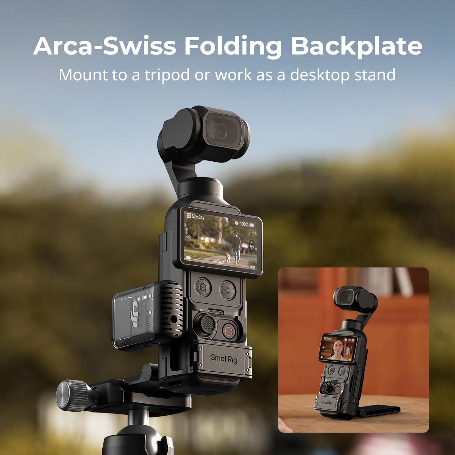 SmallRig Attachable Backplate Support for DJI Osmo Pocket 4P / 4 6009