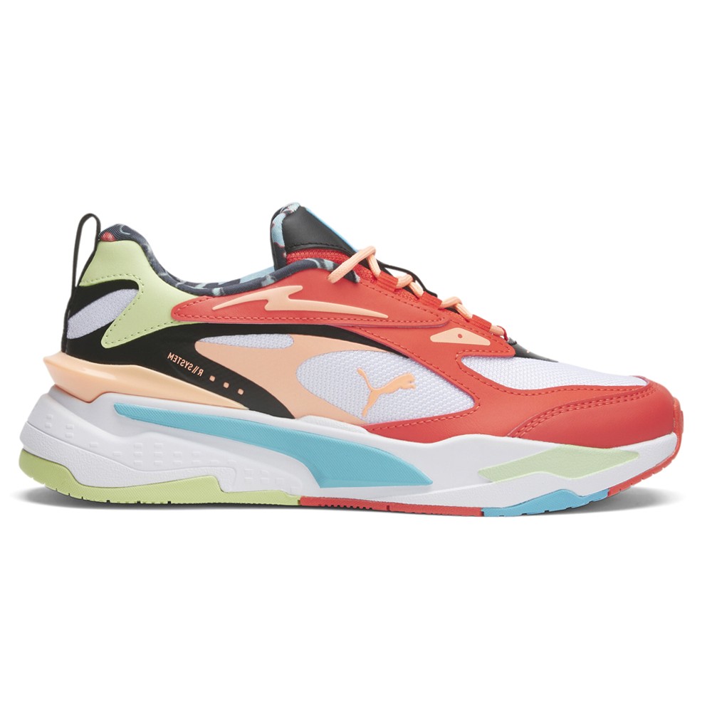 PUMA RsFast Hf Lace Up  Womens Orange, Red, White Sneakers Casual Shoes 38540201