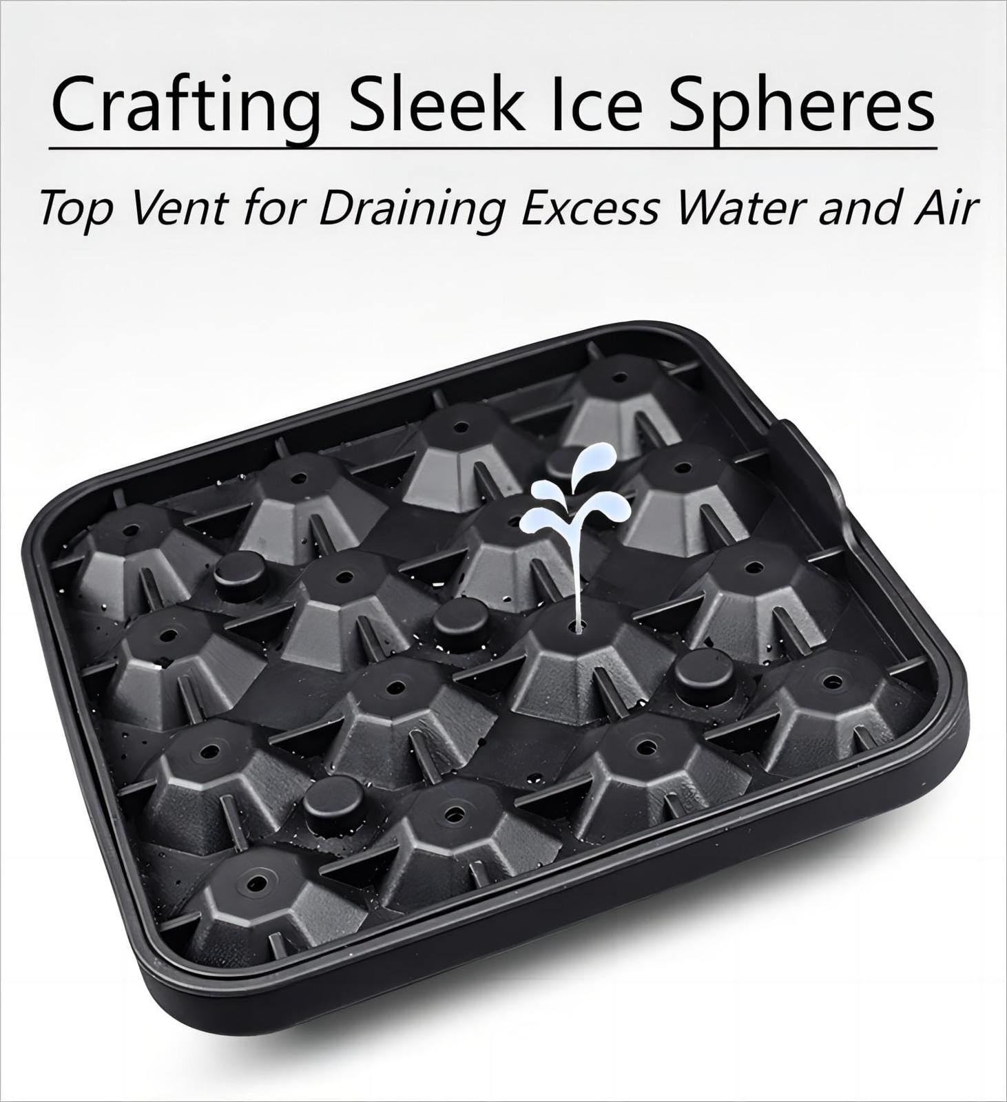 2 Pack Diamond Ice Cube Molds Silicone Tray Mini Ice Cube Makers for Wine