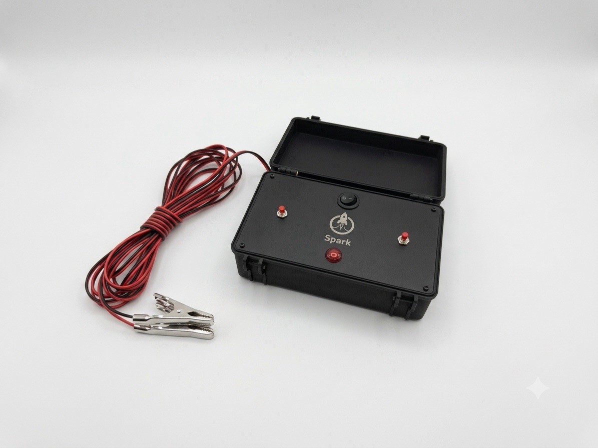 Spark 12V Model Rocket Launch Controller Water Resistant Rechargeable