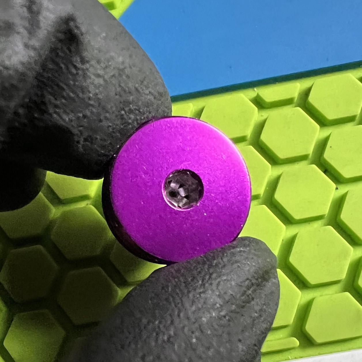 WDP ANGEL PAINTBALL MARKER END CAP/ PLUG - PURPLE - LED LCD IR3 A4 FLY 03/04/05