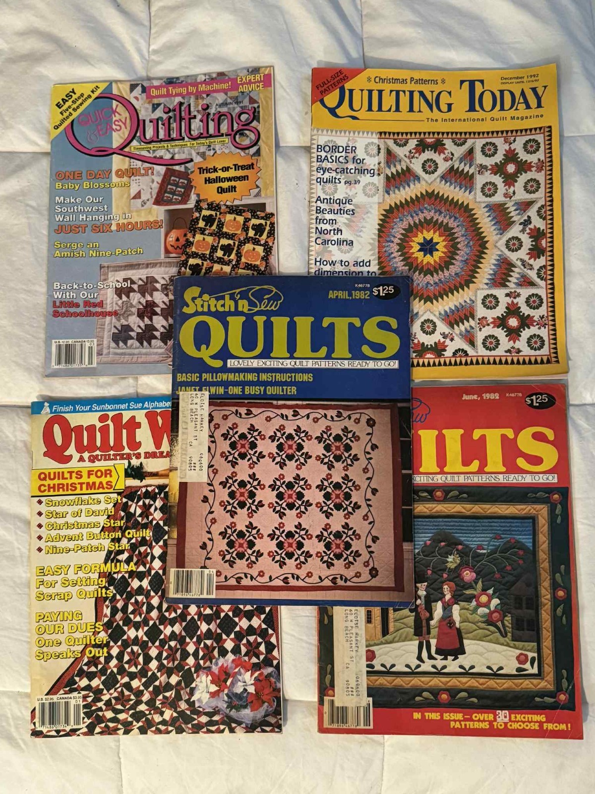 !!*Quilting Pattern Books - Lot Of 5 Books
