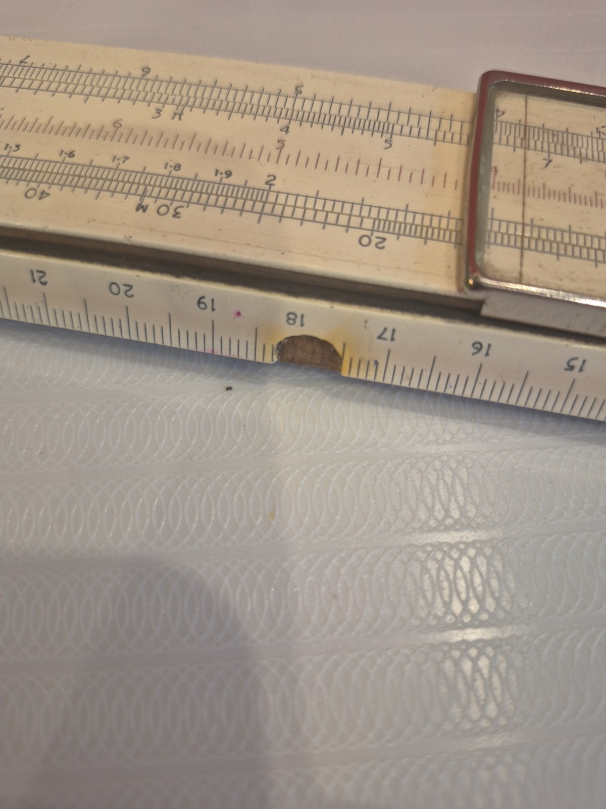 Vintage PIC Engine Divider Slide Rule With Cursor Engineering Calculator Tool