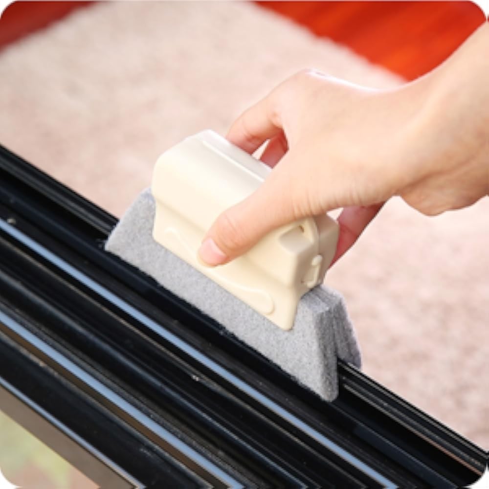 Magic Window Tra Cleaner Tool Set - 3 Groove Gap Cleaning Brush + 2