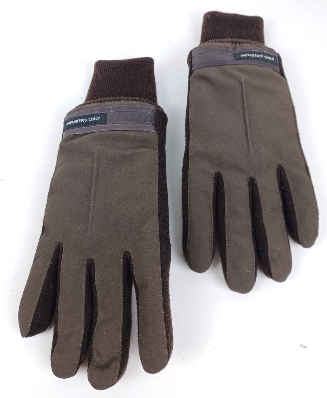Vintage Members Only Mens Brown Thinsulate Insulated M/ L Winter Gloves