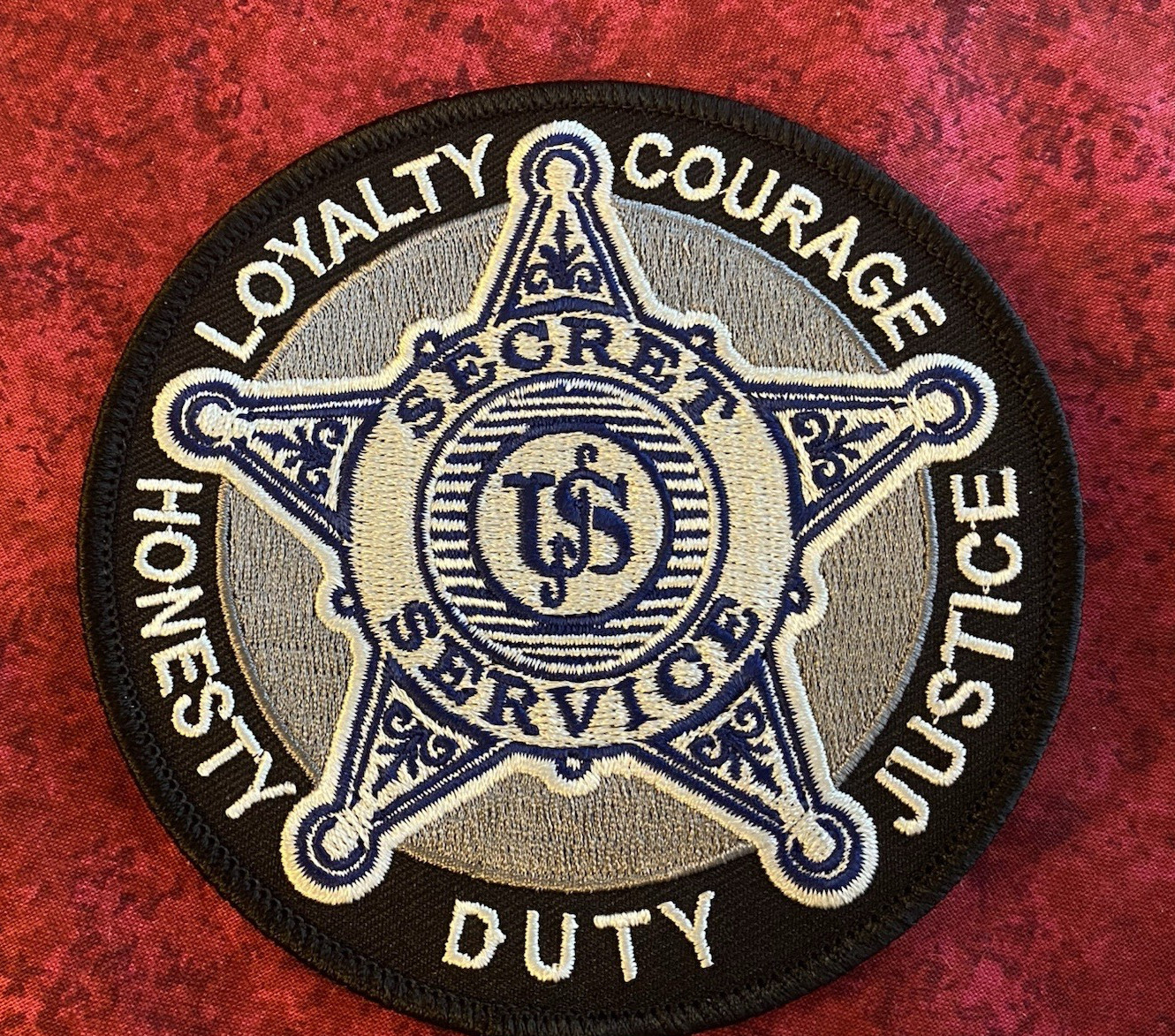 UNITED STATES SECRET SERVICE PATCH - WITH THE BLUE VINTAGE STAR