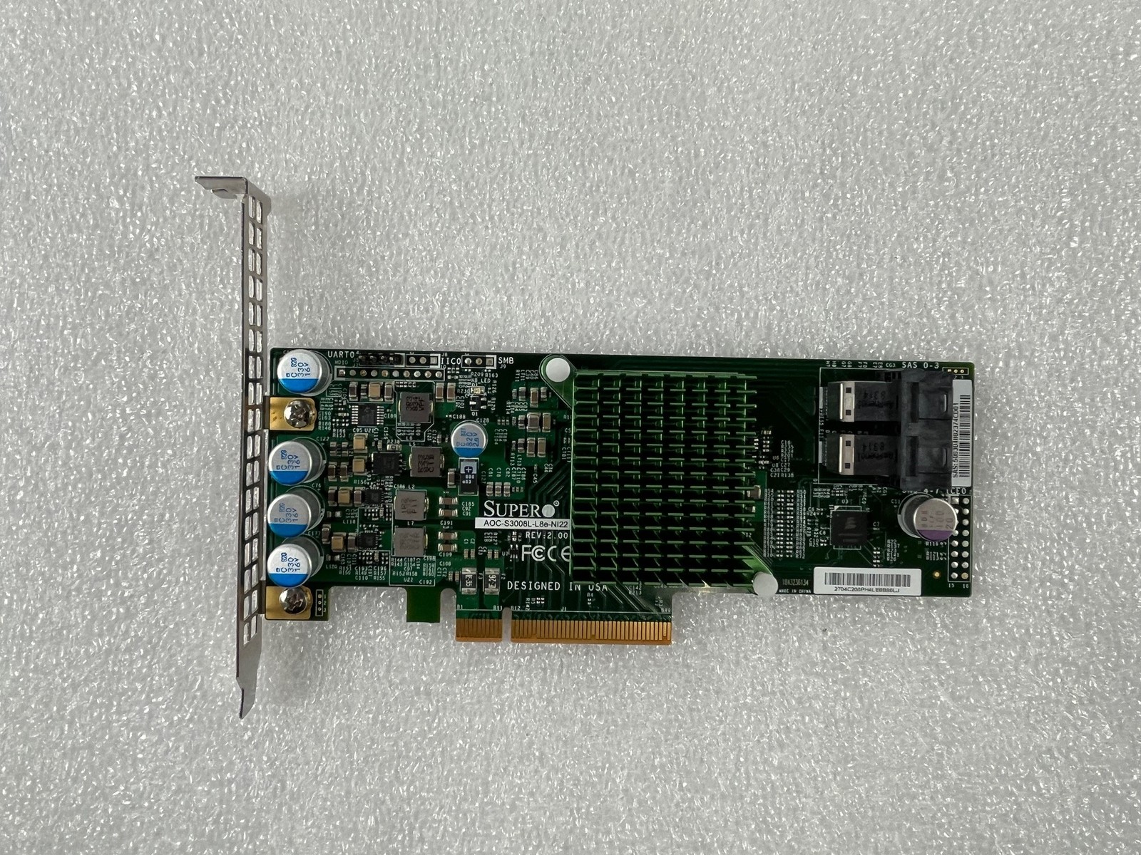 SUPERMICRO AOC-S3008L-L8e-NI22 12 Gb/s 8 Port SAS Int RAID Card