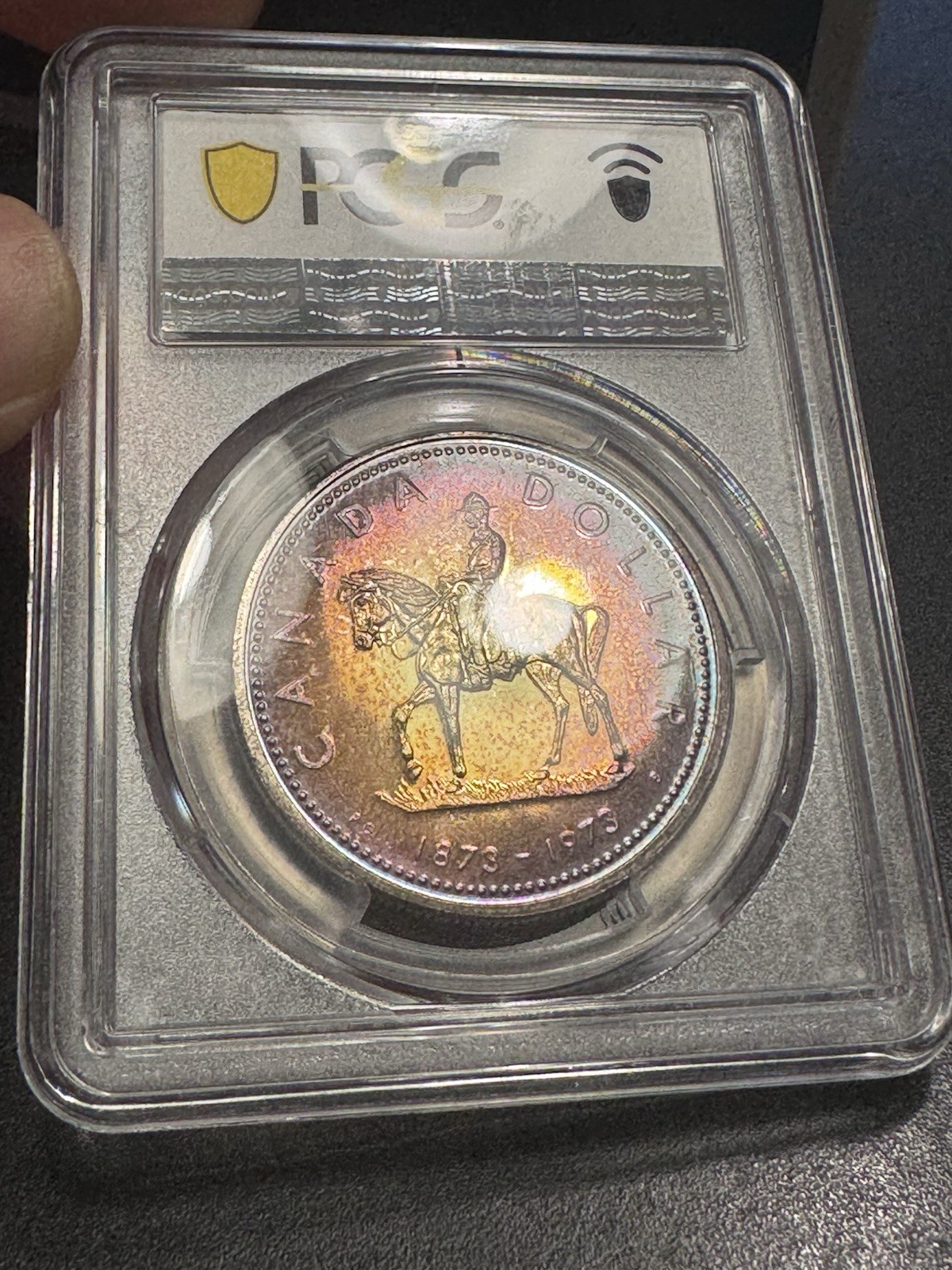 1973 Canadian silver RCMP Centennial Coin NGC SP67