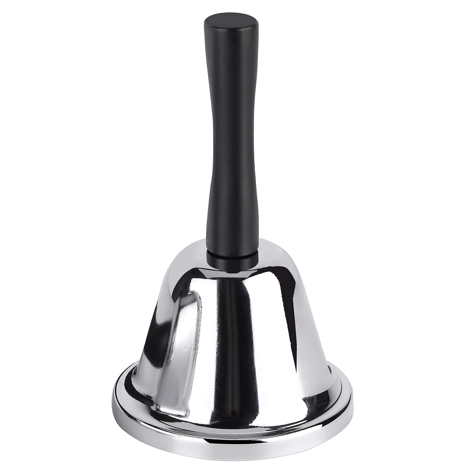 MROCO Loud Steel Hand Bell for Classroom and Service, Silver, 1 Pack