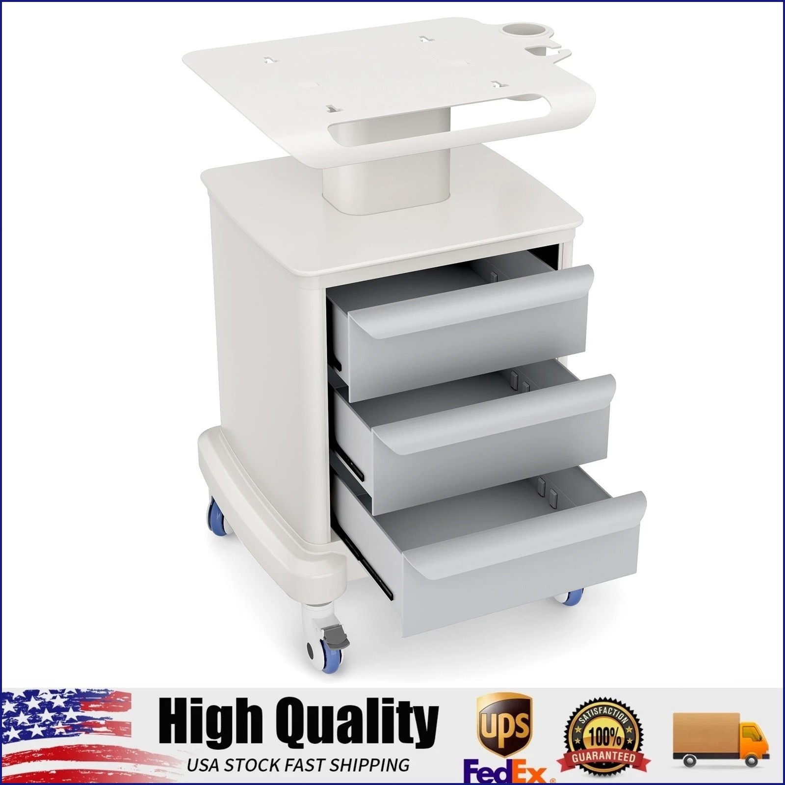 Mobile Trolley Cart for Portable Ultrasound Imaging Scanner Vehicle Trolley