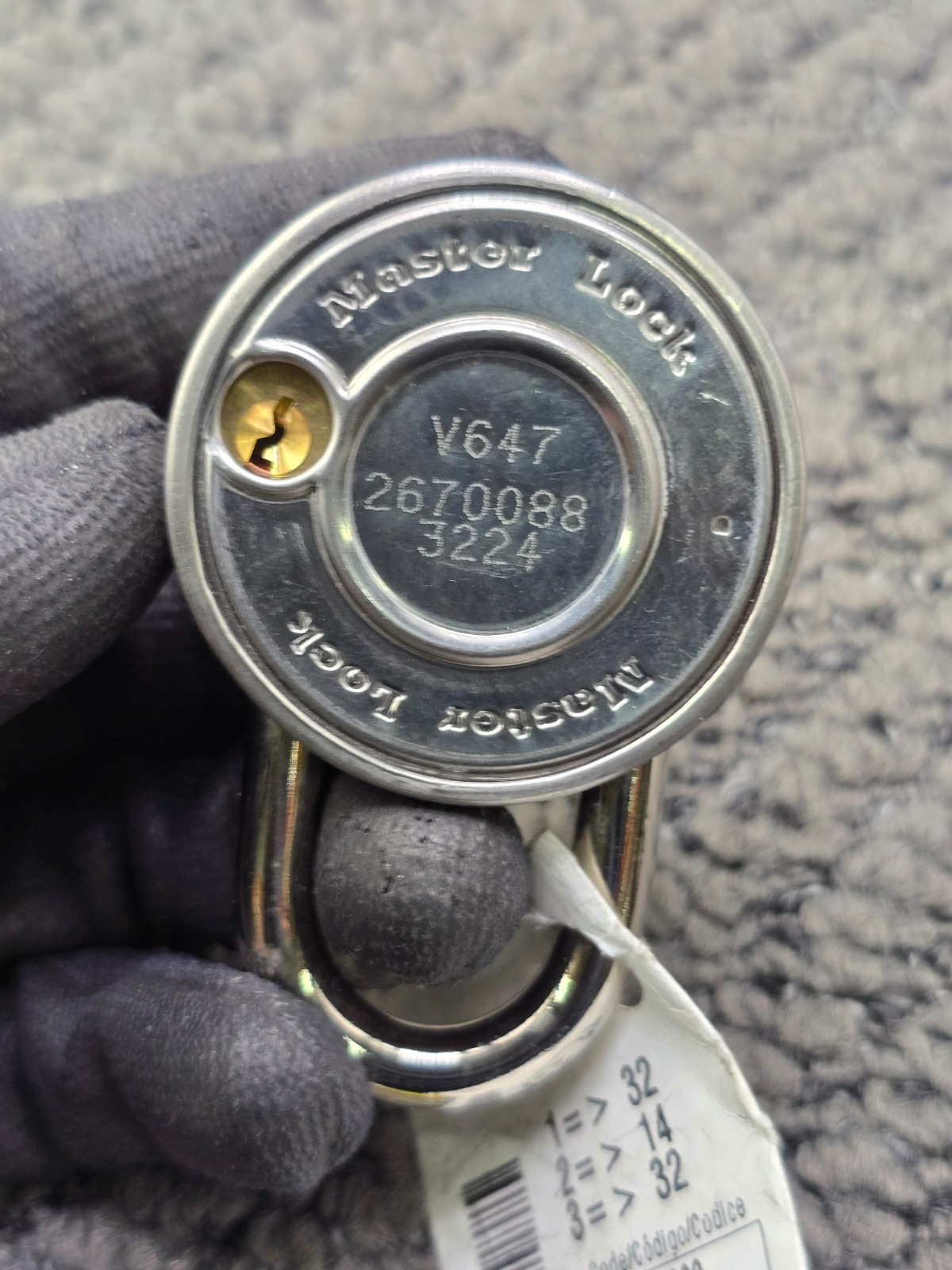 (QTY 21) MASTER LOCK 2670088 Padlock, Standard Dial Combination Lock
