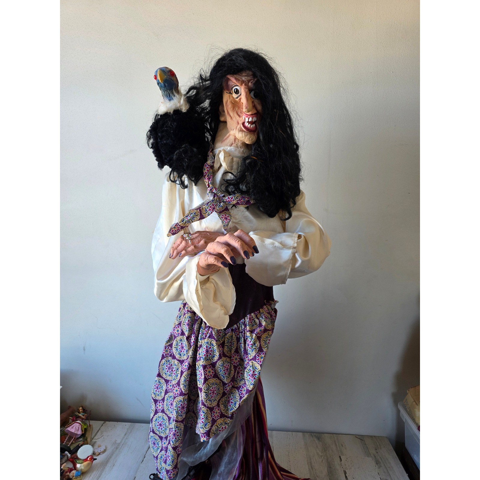 Vintage magic power fortune teller AS IS Halloween vulture life-size