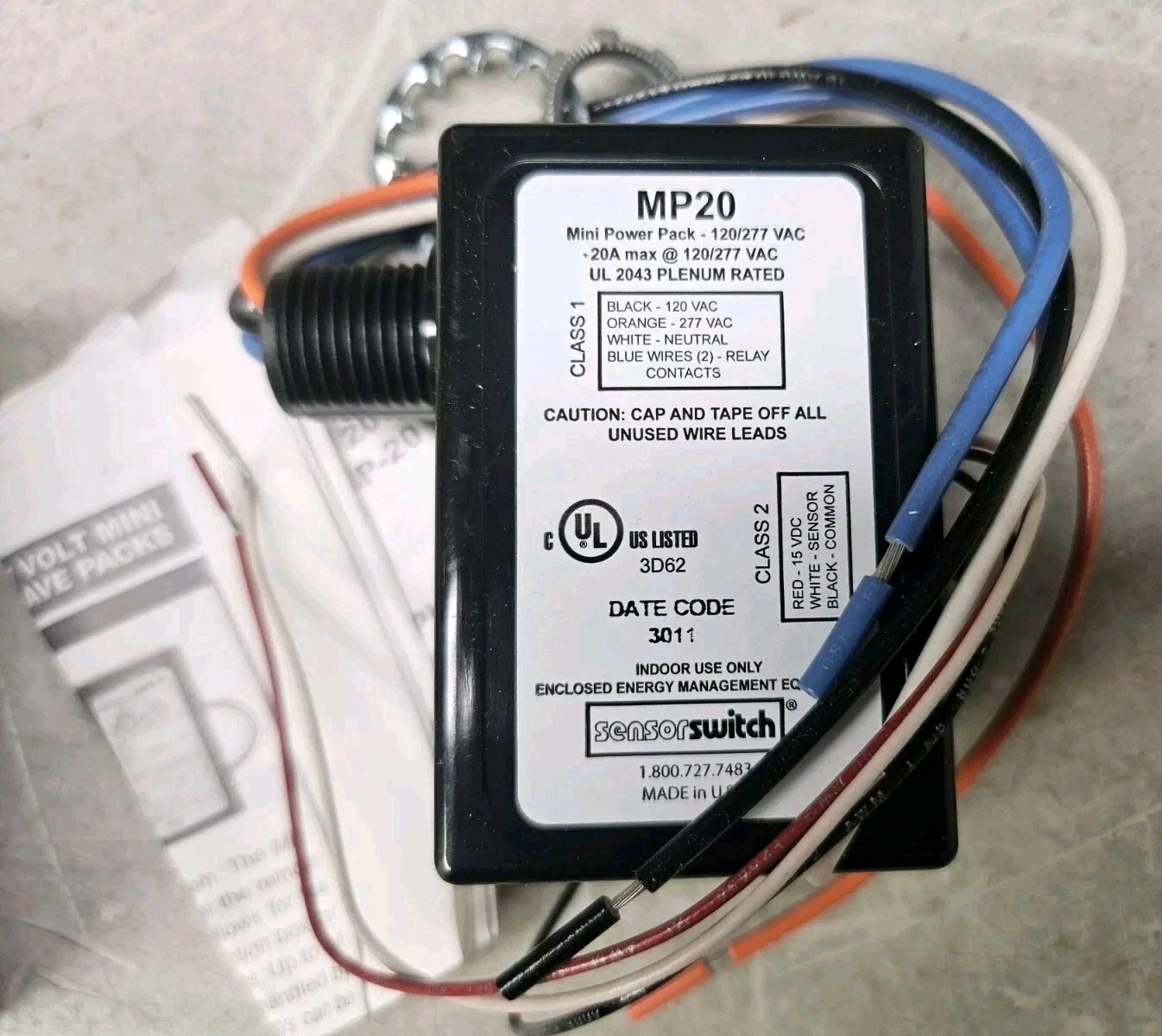 Sensor Switch Mini Power Pack 120/277 VAC Model MP-20