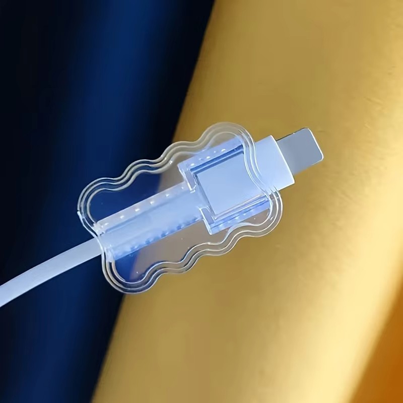 10x Transparent Data Cable Protector Cable Winder Anti-Breakage Cord Saver Wire