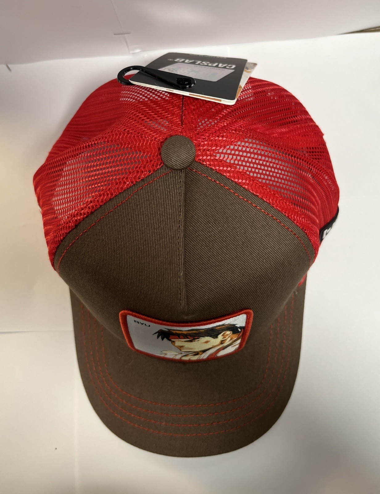 New CAPSLAB x Street Fighter Ryu Red Trucker Hat Snapback One Size New with Tag