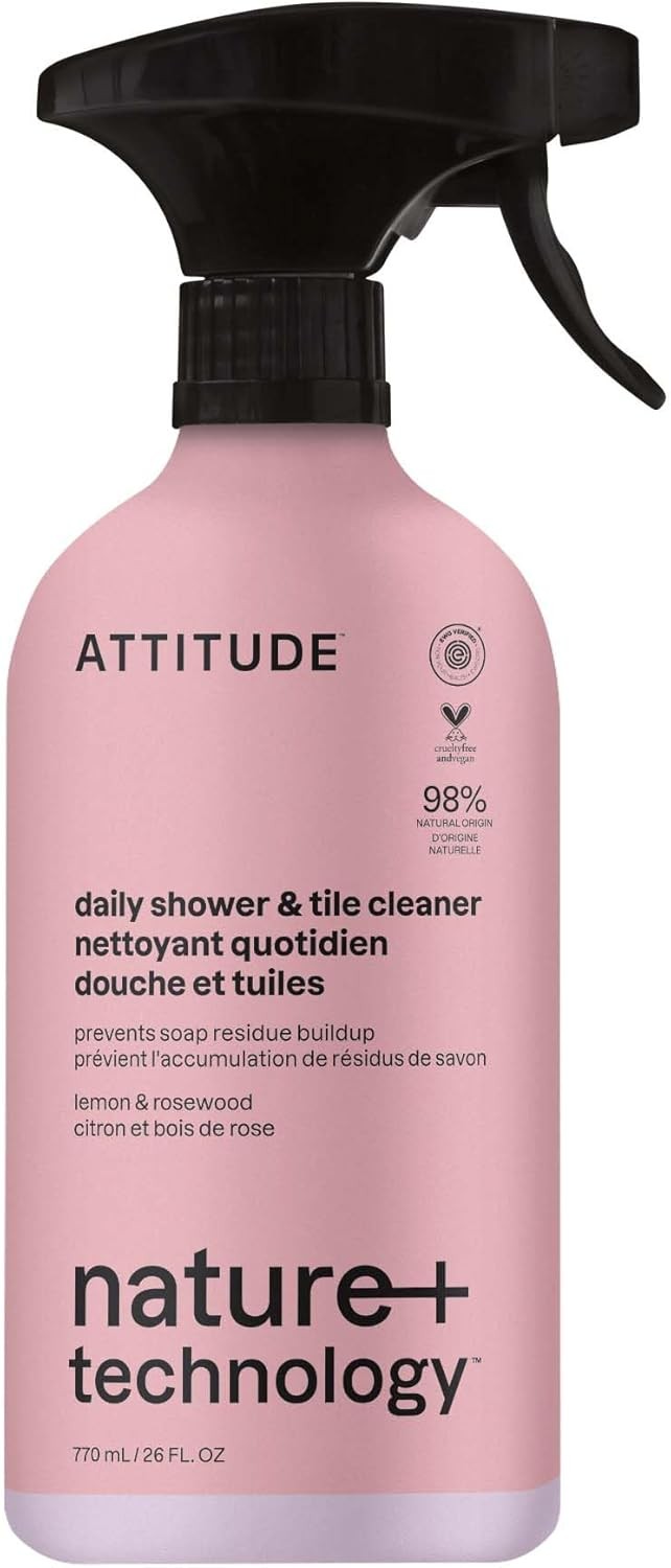Shower & Tile Cleaner Spray, EWG Verified, Bathroom Cleaner