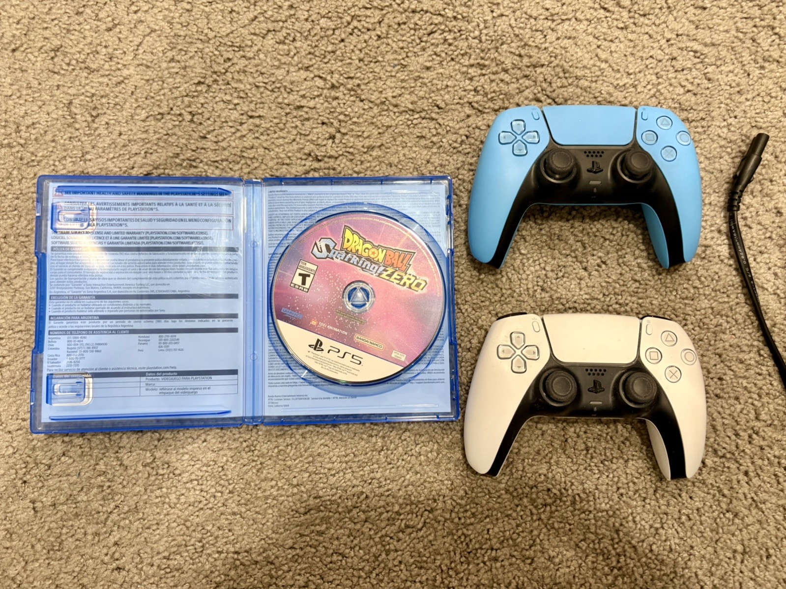 PS5 CF1-1015A Disc Edition, Stand, 2 Controllers and Dragon Ball Sparking Zero