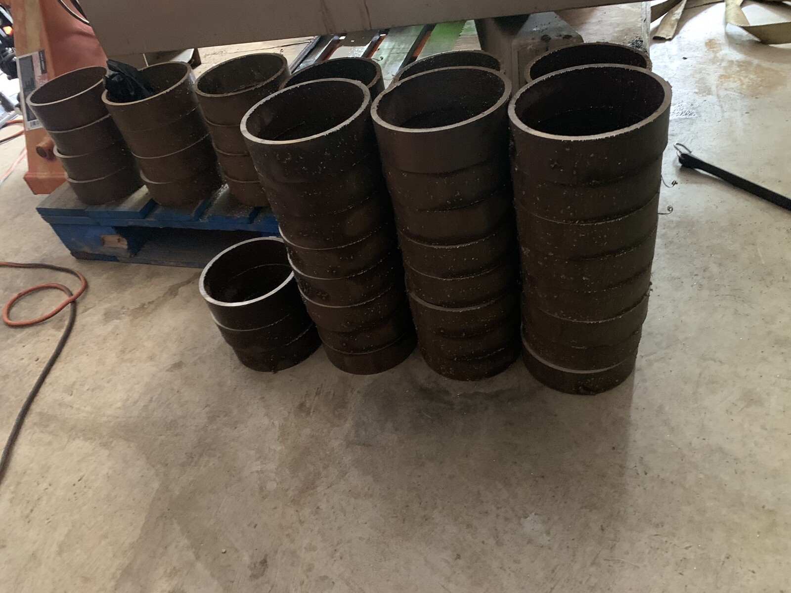 8” X 2” Schedule 40 Pipe Collar Ring For Welding CouponsS 1 Ring Collar