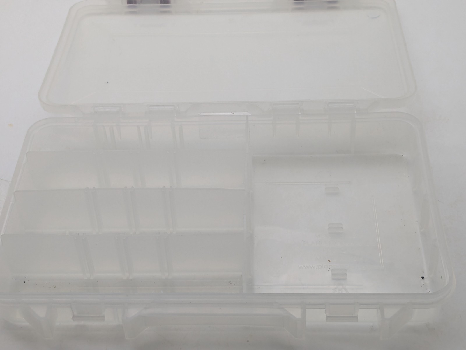 3 Clear Plastic Adjustable Storage Organizer Utility Craft Tackle Boxes 10.75"