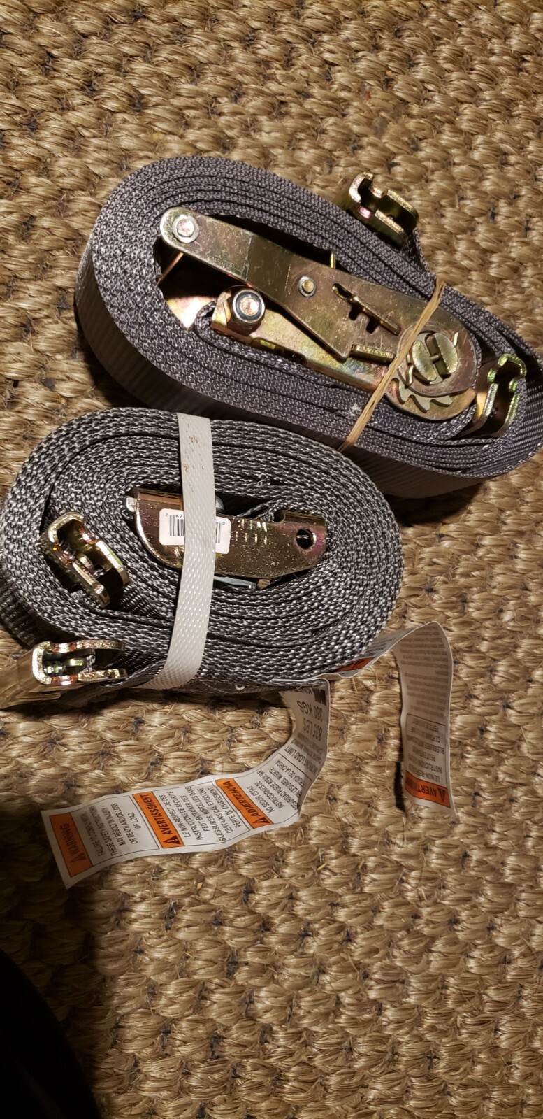 KINEDYNE  LOGISTIC CARGO RATCHET STRAPS, 811, 850 LBS  NEW  x2